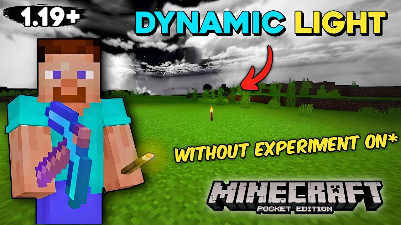 Left Hand Torch With Dynamic Light Mod For MCPE 1.19+ || Minecraft Pe Mod