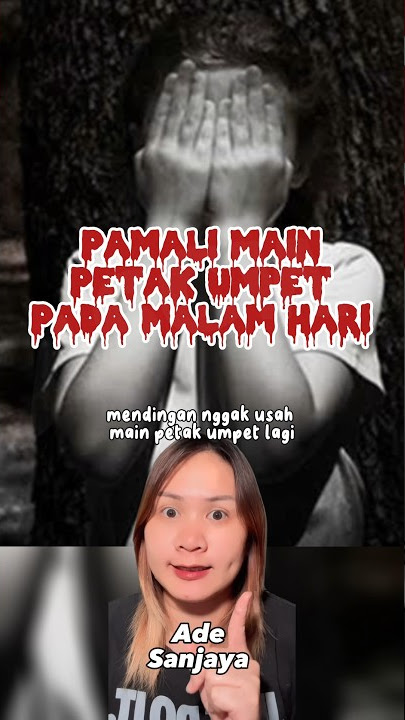 Jangan main petak umpet pada malam hari , PAMALI #shortvideo #horrorstories #shorts