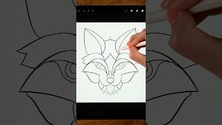 How To Create An Awesome Mandala Style Fox Head In Procreate #procreate #drawingtutorial screenshot 2