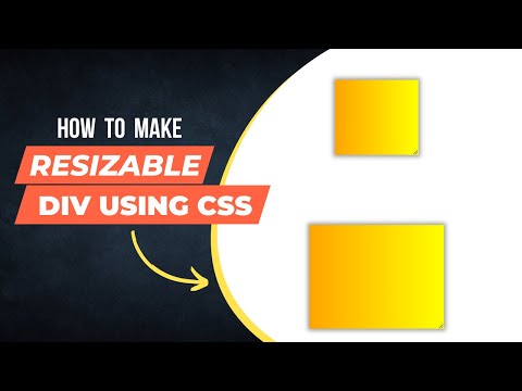 12 - How To Make Resizable Element Using CSS - resize div by dragging border