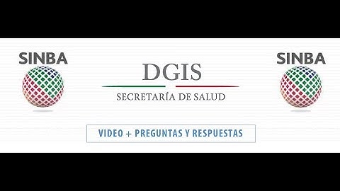 RELACSIS - DGIS -  México presenta el SINBA