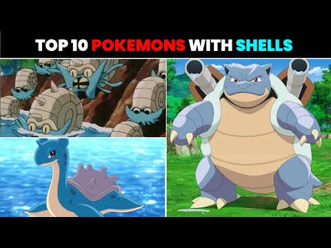 Top 10 Pokemons With Shells | Top 10 Shelled Pokemons | Top Water Type Pokemon | Pokemon Ranking