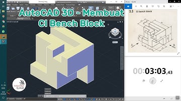 AutoCAD 3D Basic - Membuat CI Bench Block