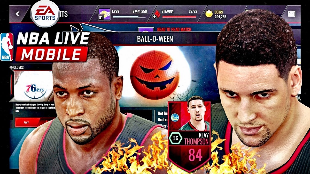 NBA Live Mobile 17 | Ball-O-Ween Gameplay! | FT. ELITE KLAY & WADE!