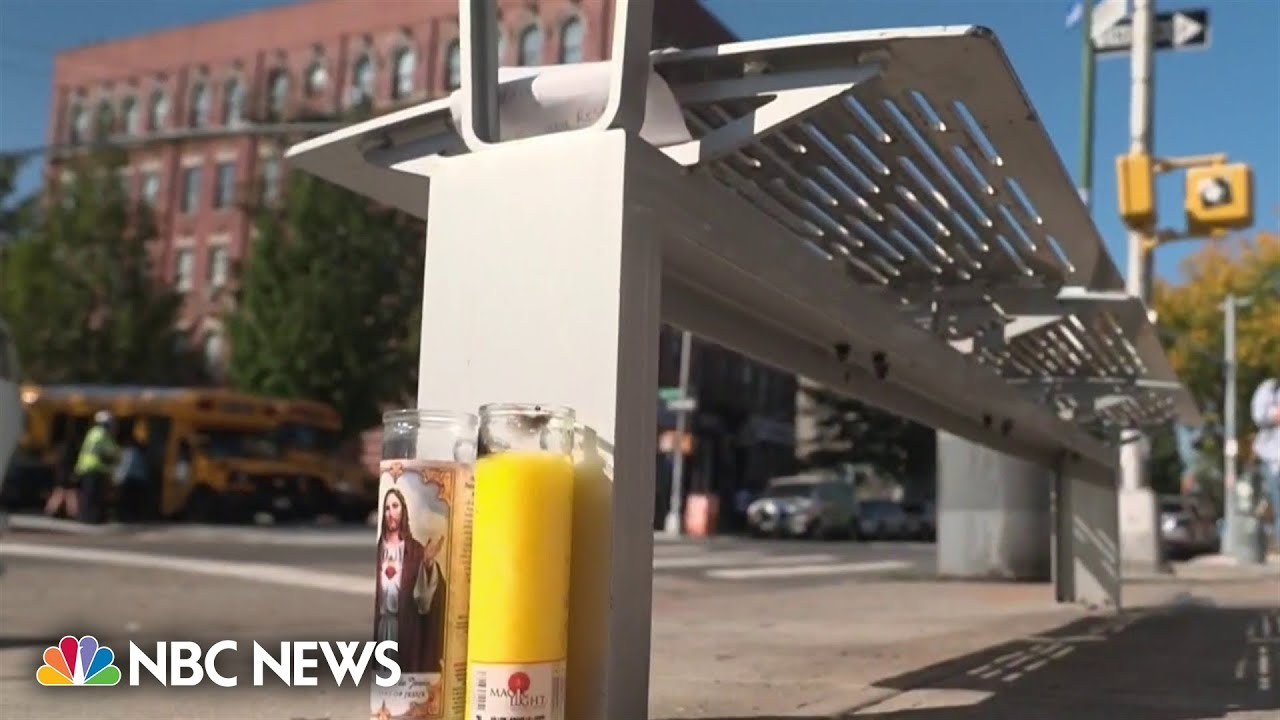 Video shows New York man fatally stabbed while sitting at a bus stop