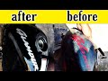 hero glamour bike fuel tank painting / tank restoration / aspa black high gloss / spray paint diy