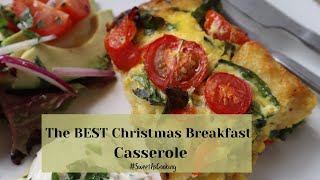 How to make the BEST Christmas breakfast casserole dish (vegetarian)