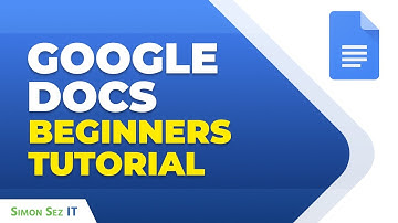 Google Docs - Beginners Tutorial