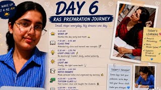 From 4:42 AM to 8 PM 📖 | RAS Journey Day 6#studentlife #ras #studyvlog #productiveday #motivation 