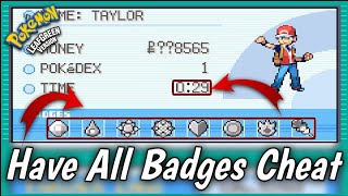 Pokémon LeafGreen All Badges Cheat Code || Pokémon LeafGreen Cheats