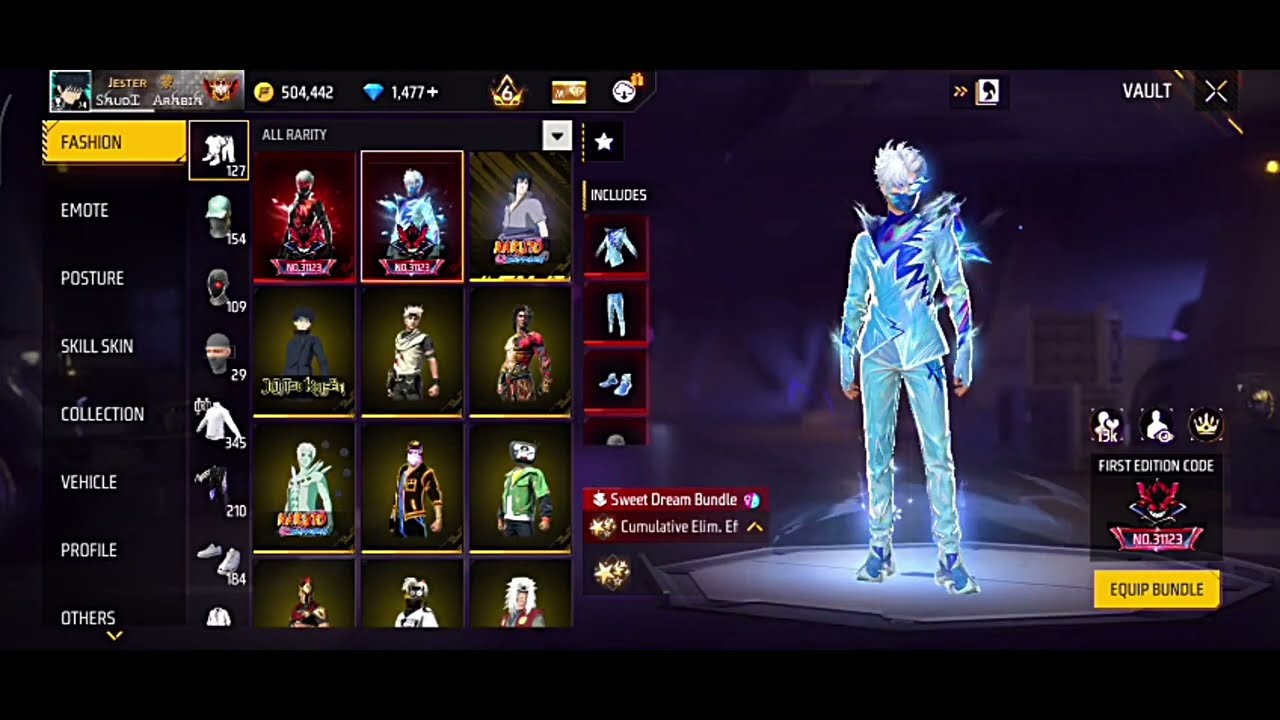 Free Fire ID Sell | High Level ID | Rare Bundle & Elite Pass | BD Seller