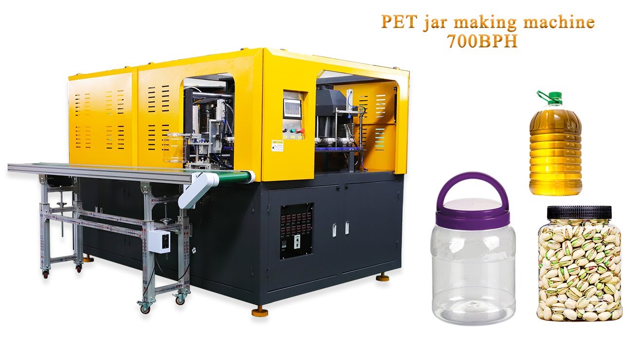 700BPH 5L1cavity servo motor drive automatic pet jar making machine