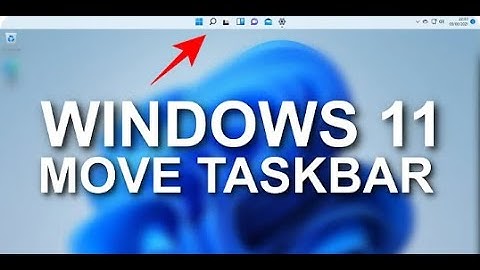 Change Taskbar icon position in Windows 11