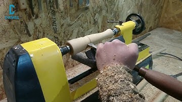Homemade screwdriver with turned handle. DIY lathe project