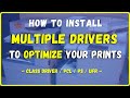 How to install and use multiple drivers for your printer/copier and optimize your prints