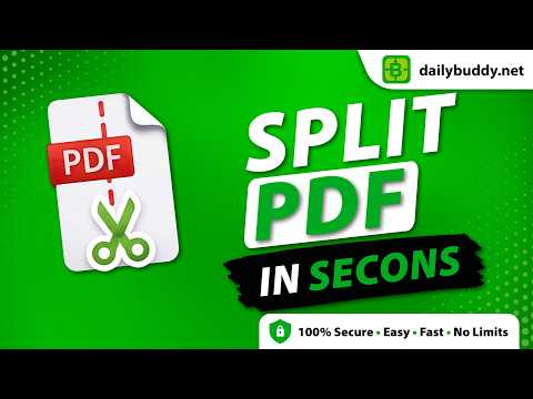 How do I split a PDF into individual pages?
