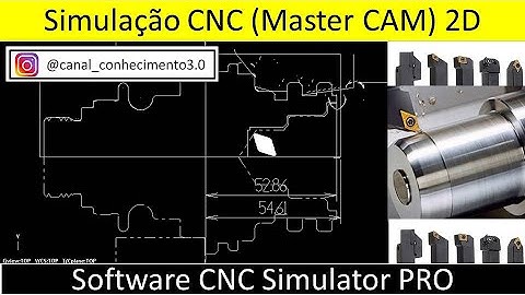 Simulação Usinagem 2D (Software Master CAM) Peça 03