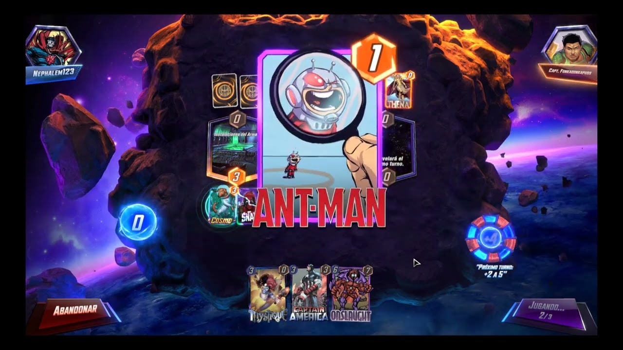 Marvel Snap - Mazo Continuo - The Living Tribunal, Iron Man, Onslaught - Alto Voltaje