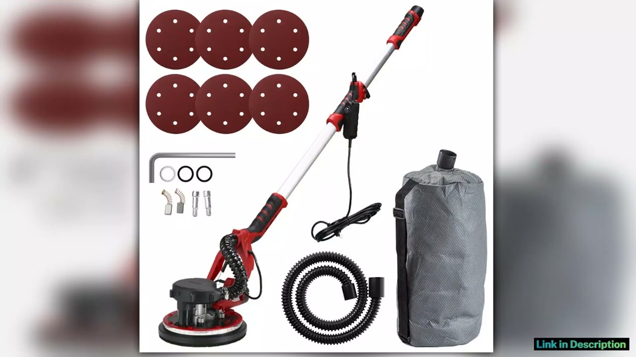 Multifunctional Wall Sander Wall Putty Grinder Sandpaper Machine Telescopic Long Pole Wall Grinding