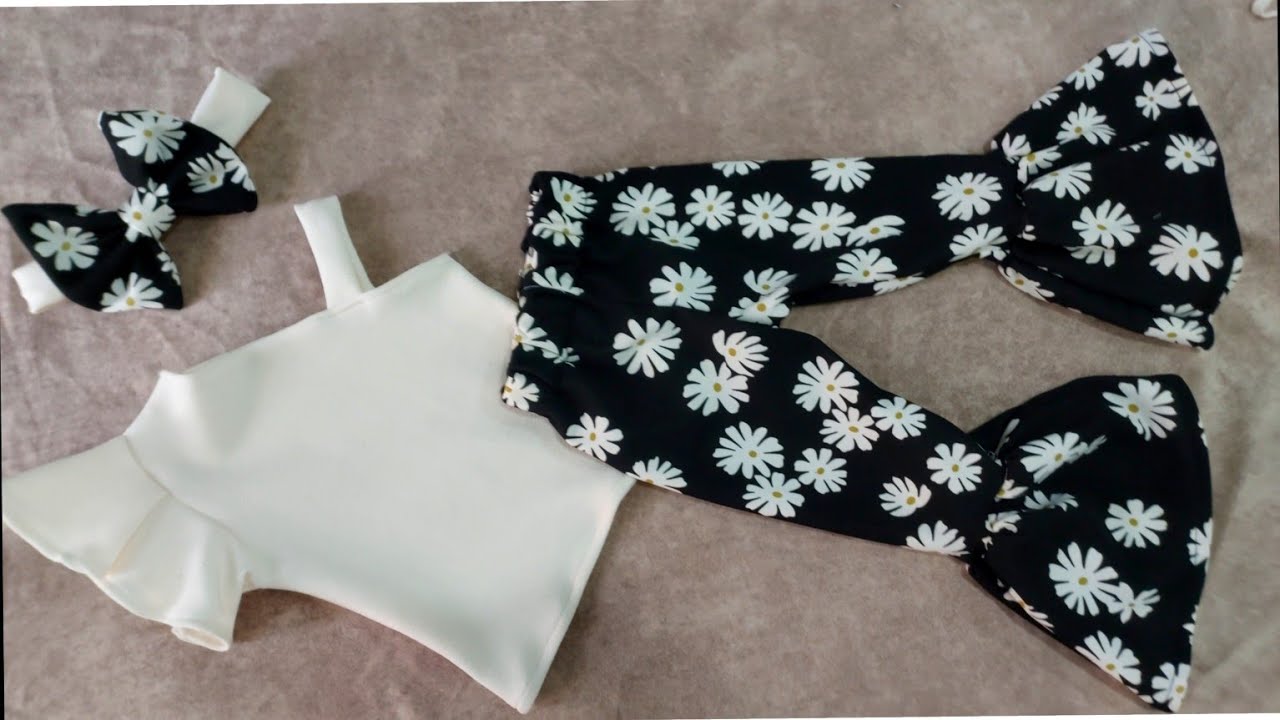 طريقة قص وخياطة طقم بناتى شيك جدا ياترى ٢ متر قماش طلع معايا كام طقم