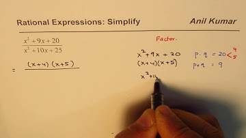 Simplify Rational Expressions by Factoring