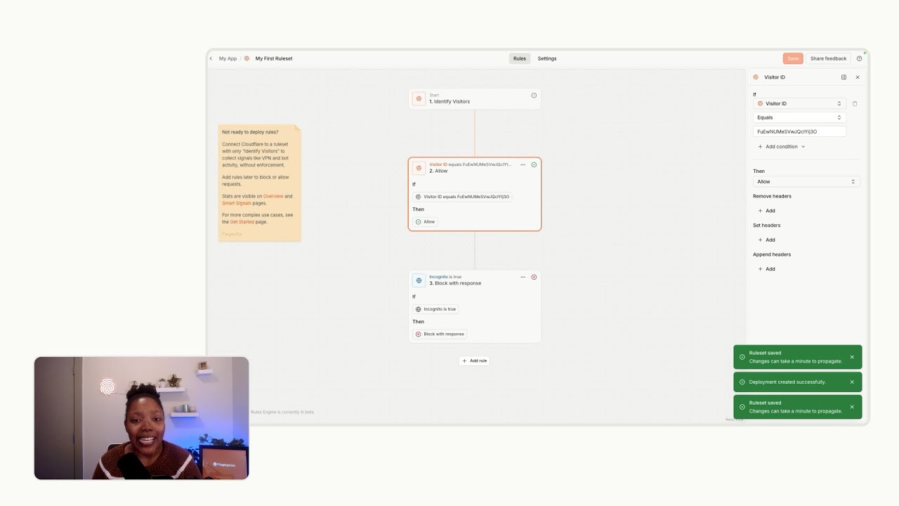 Demo: Real-time enforcement with Fingerprint Rules Engine - YouTube