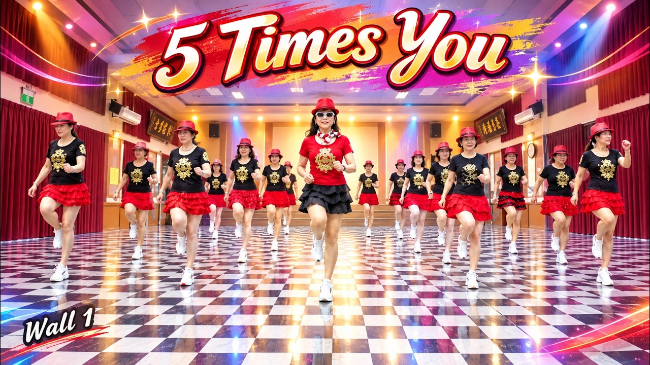 5 Times You│Line Dance by Niels Poulsen (DK)║你你你你你│排舞║4K - YouTube