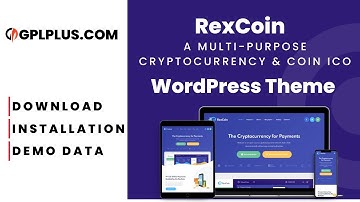 RexCoin - A MultiPurpose Cryptocurrency & Coin ICO WordPress Theme Download & Installation Demo Data
