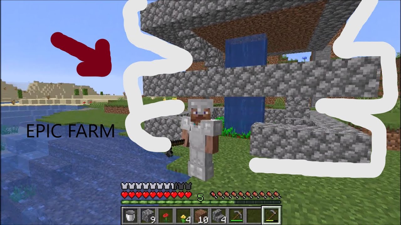 i make an epic farm!! (minecraft part 2) - YouTube