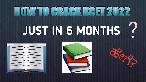 How to prepare for KCET within 6 months 2022 #Kcet2022