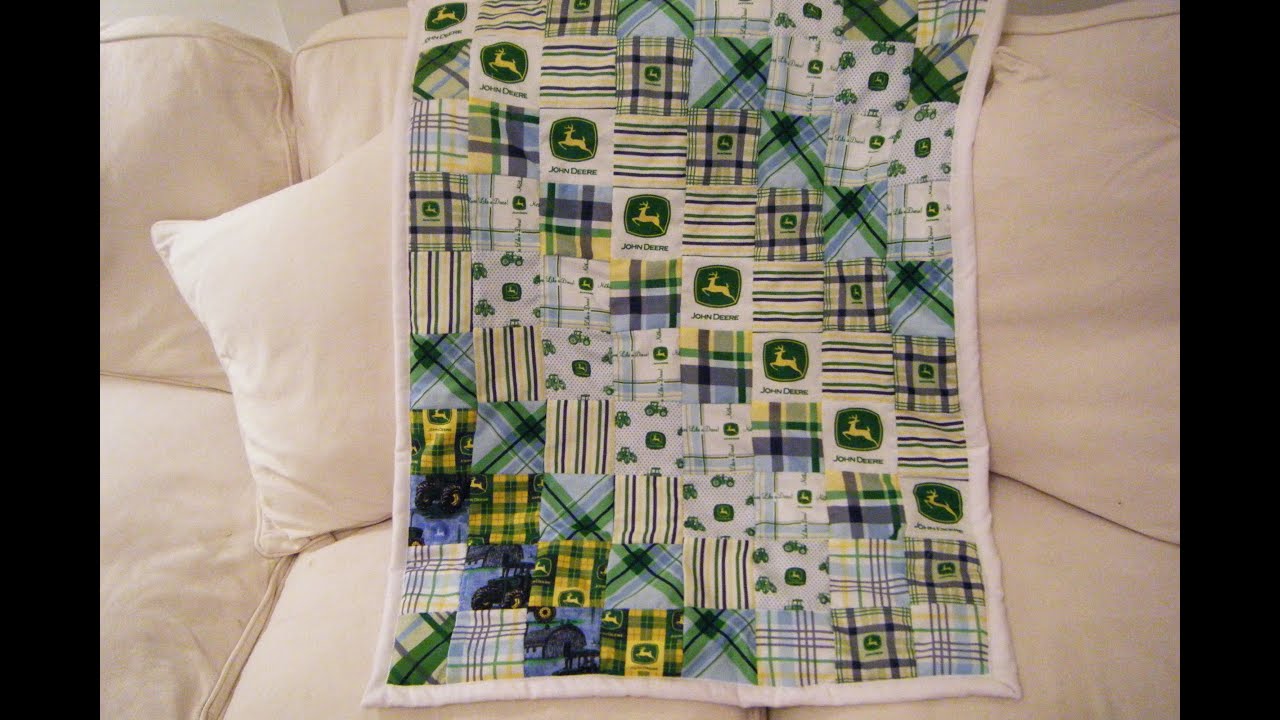 How To Make An Easy Crib Quilt Youtube