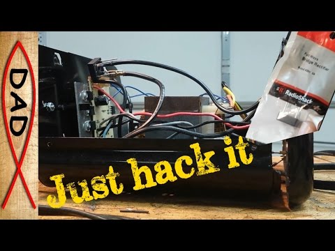 How to hack a battery charger constant 12 volt power