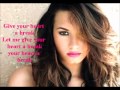 Demi Lovato: Give Your Heart a Break (Lyrics)