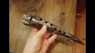Soprano Gemshorn Made From Domestic Cattle Flutemaker - Gemshornbau Sound Sample After Visual