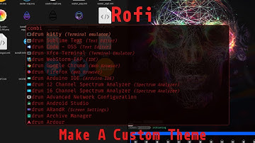 Rofi run launcher customization and building a custom theme