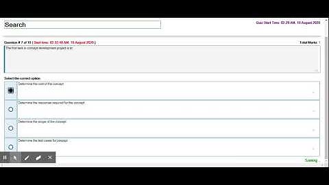 CS605 Quiz 1 Spring 2020