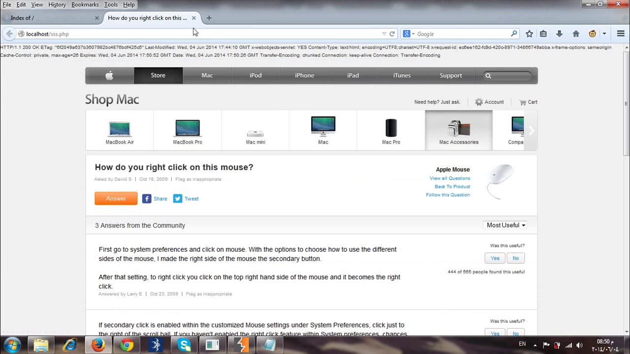Apple Store XSS Vulnerability