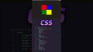 Micorsoft Logo  with  HTML and CSS