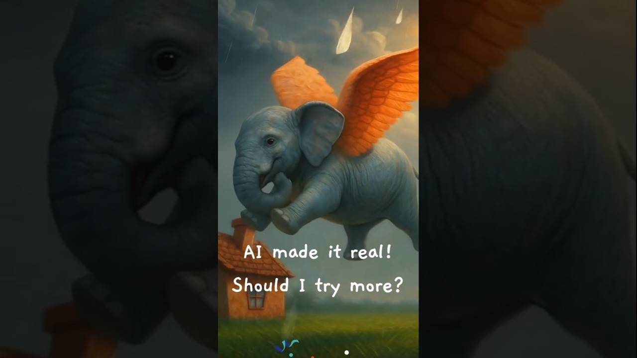 🖍️ My childhood drawing just came to life with AI 