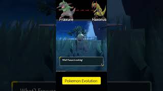 🔴 Pokemon Evolution[Axew→Fraxure→Haxorus]🧬🔥....#shorts #gaming #pokemon #youtube