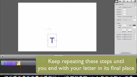 Falling text effect in ScreenFlow 2.0