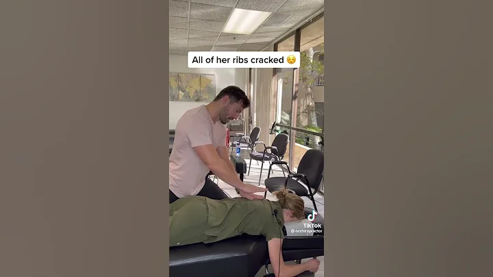 WOAH, ALL HER RIBS CRACK! 😲👌 #chiropractor #cracks #adjustment #health #shorts