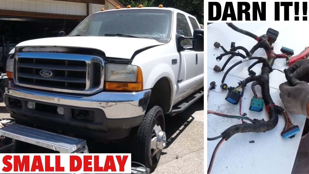 2001 ford f350 7 3 wiring harness rewrap riffraff hpop oil lines and