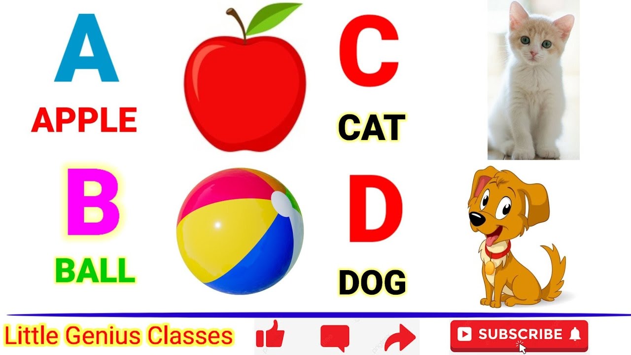 ABCD Alphabet | Learn Alphabet | Alphabet Song | Little Genius Classes ...