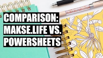 Makse.Life vs Powersheets Side by Side comparsion video!