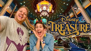 Boarding the NEW Disney Treasure! First Impressions of DCL’s Newest Cruise Ship!