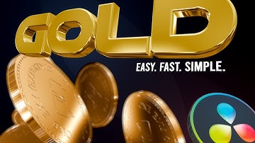 Golden Elegance: Create Stunning Gold Textures in DaVinci Resolve | Fusion Tutorial