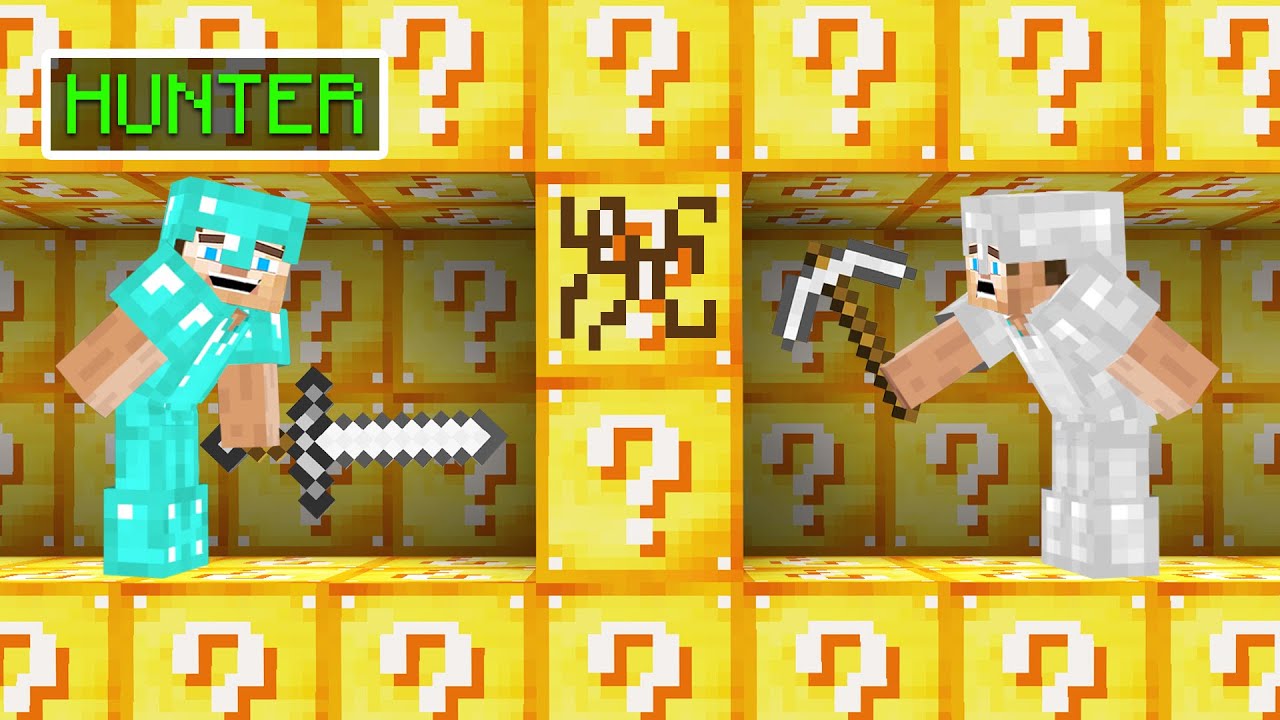 LUCKY BLOCK HUNTERS vs SPEEDRUNNER! (Minecraft)