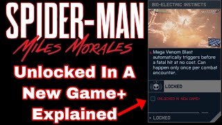 Unlocked In New Game+ Explained In Marvel's Spider-Man: Miles Morales