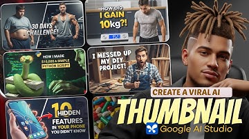 Create Viral AI Thumbnails - Free AI Tool (Google AI Studio)